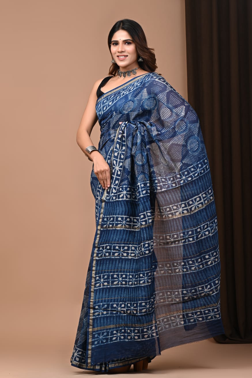 Chanderi silk saree - Eshana Collections