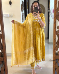 Anarkali chudidhar set - Eshana Collections