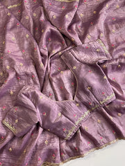 Chiffon crushed sarees - Eshana Collections