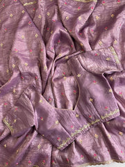 Chiffon crushed sarees - Eshana Collections