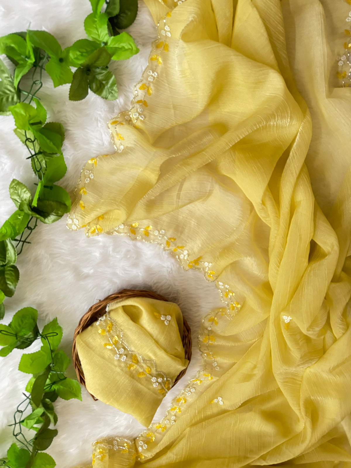Crushed Georgette sarees - Eshana Collections