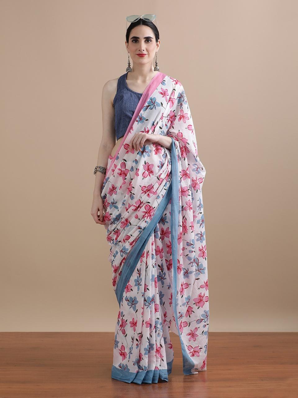 Mul cotton sarees - Eshana Collections