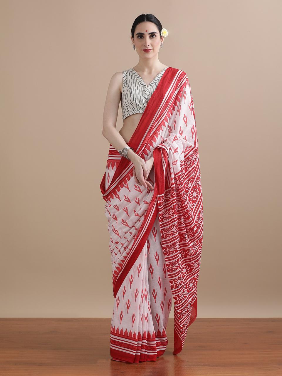 Mul cotton sarees - Eshana Collections