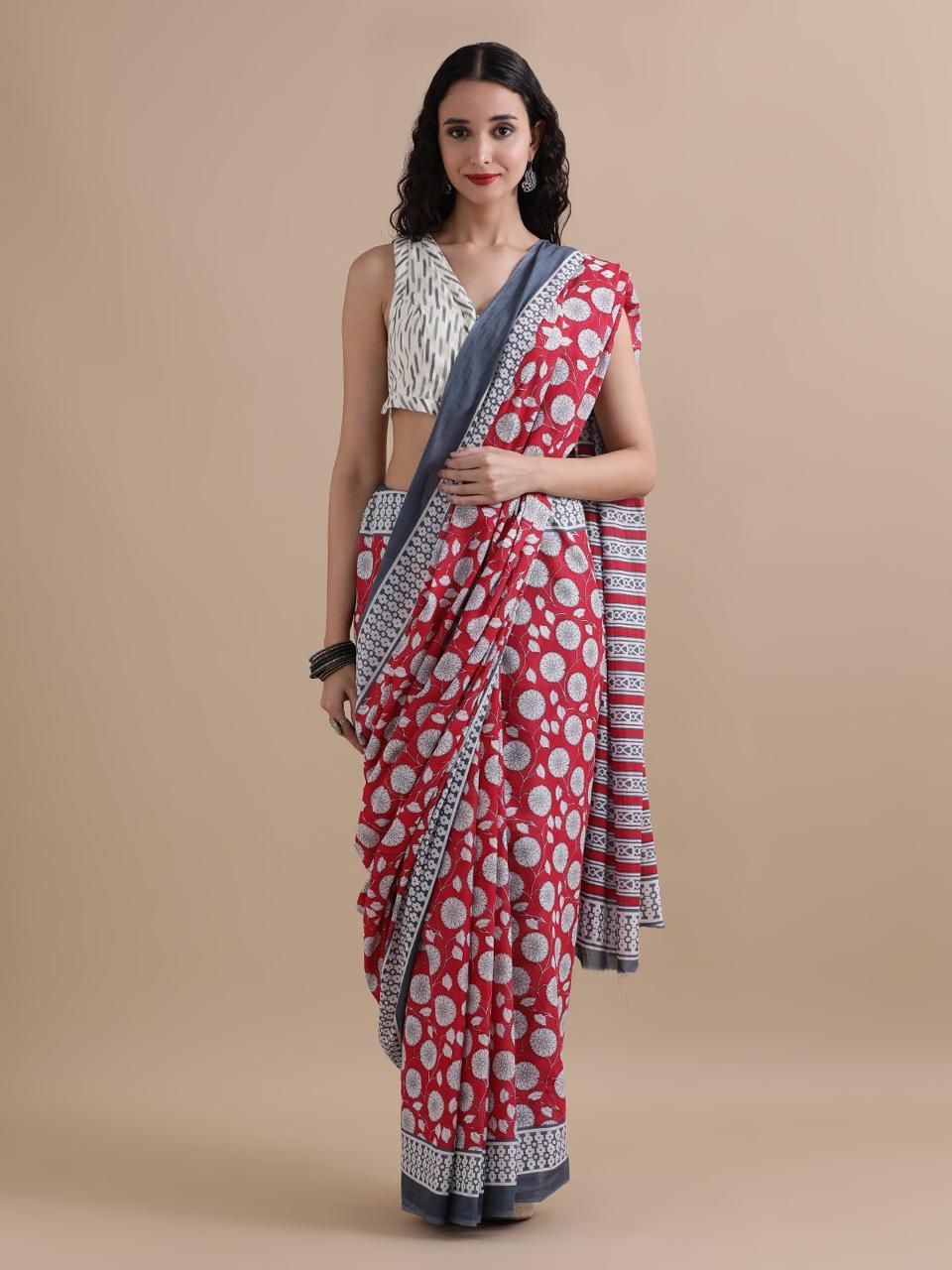 Mul cotton sarees - Eshana Collections