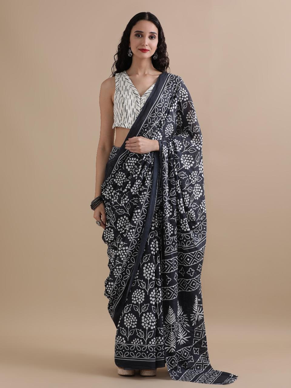 Mul cotton sarees - Eshana Collections