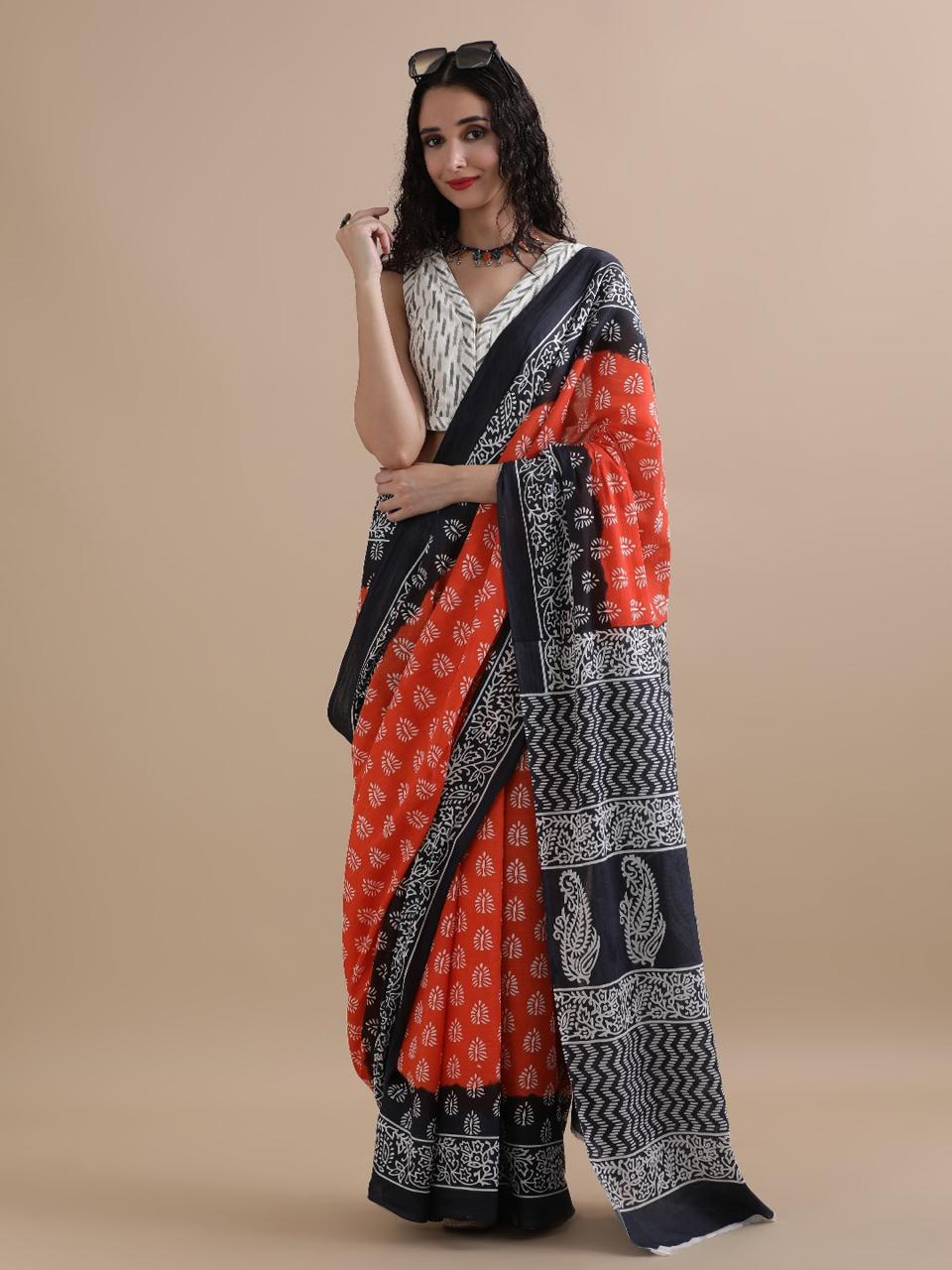 Mul cotton sarees - Eshana Collections