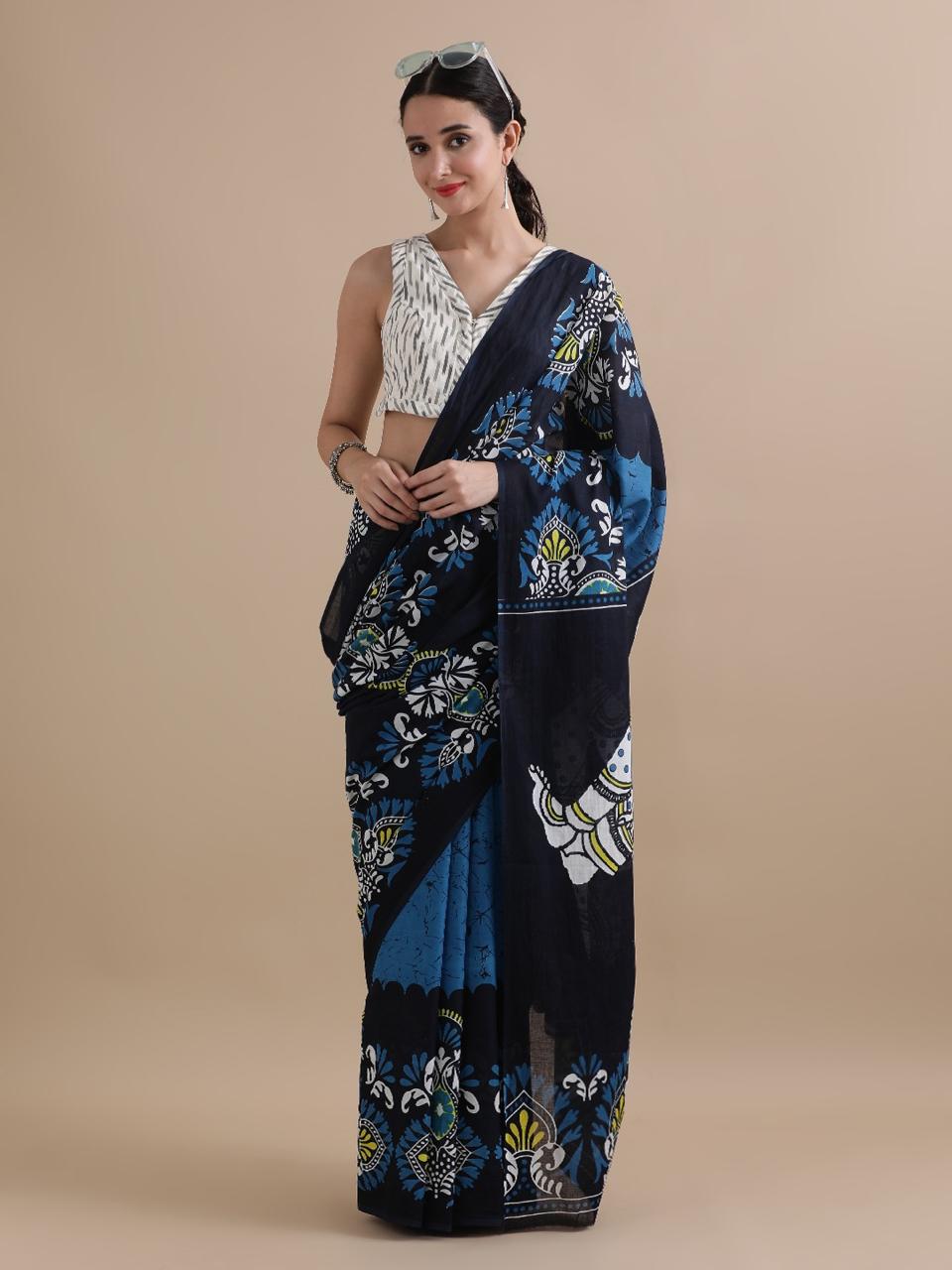 Mul cotton sarees - Eshana Collections
