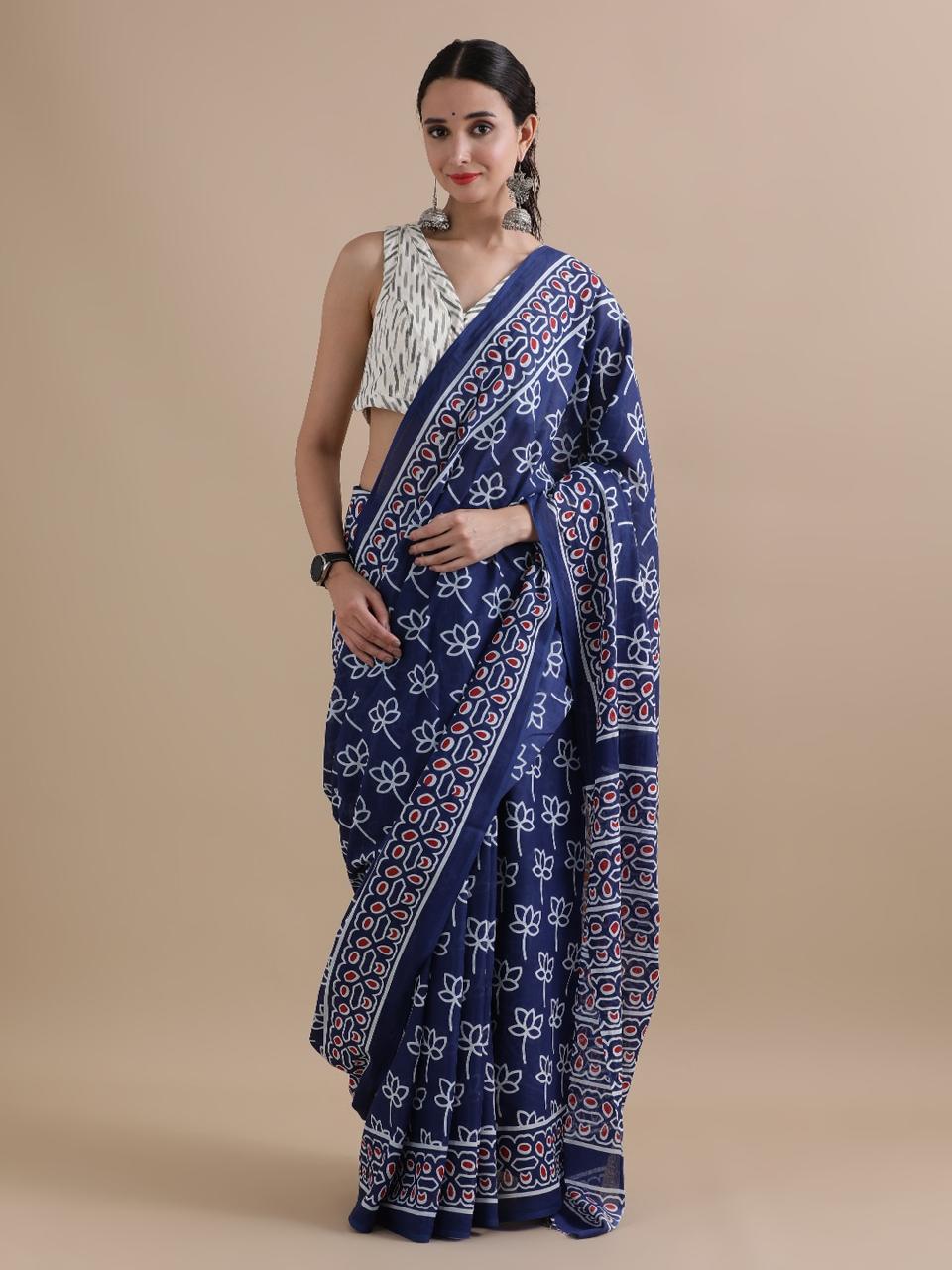 Mul cotton sarees - Eshana Collections