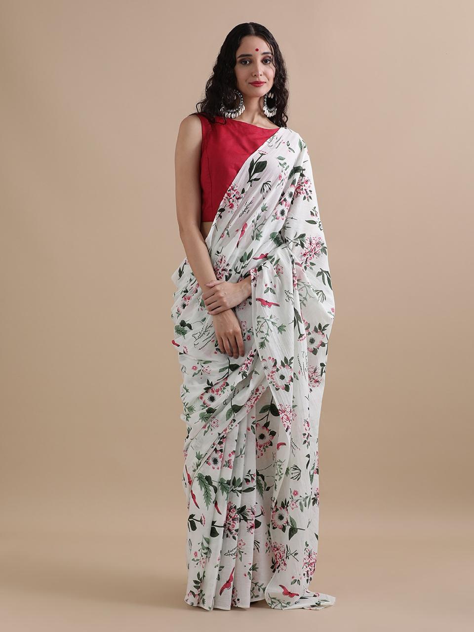 Mul cotton sarees - Eshana Collections