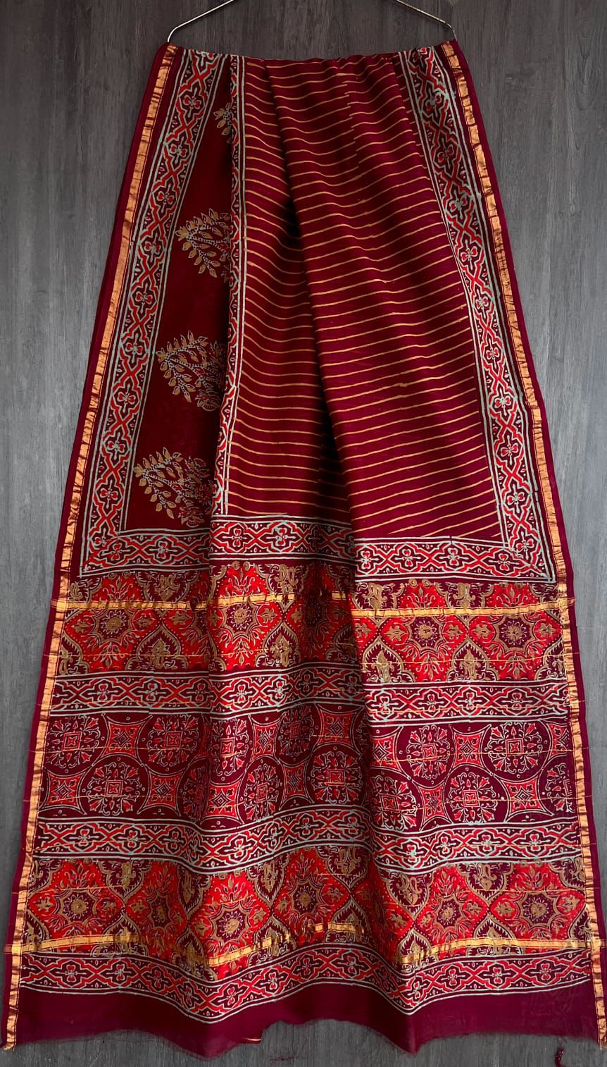 Chanderi silk sarees - Eshana Collections