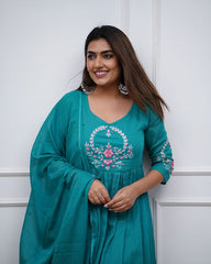 Anarkali cut salwar kameez - Eshana Collections