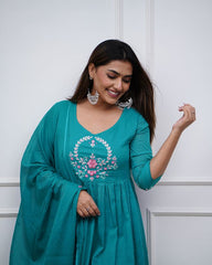 Anarkali cut salwar kameez - Eshana Collections
