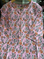 Readymade salwar in baby pink colour - Eshana Collections