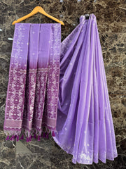 Cotton sarees in jamdani weaving - Eshana Collections