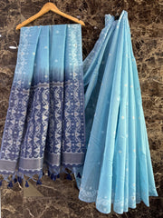 Cotton sarees in jamdani weaving - Eshana Collections
