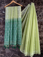 Cotton sarees in jamdani weaving - Eshana Collections