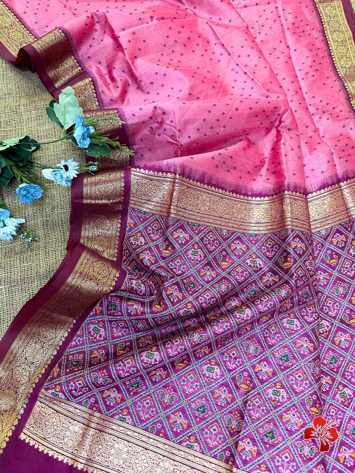 Raw silk sarees - Eshana Collections