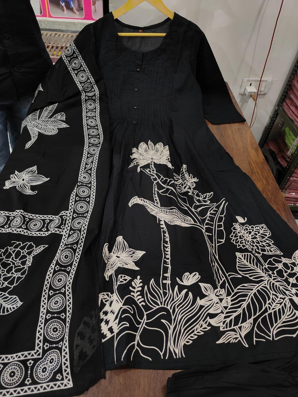 Black salwar set - Eshana Collections