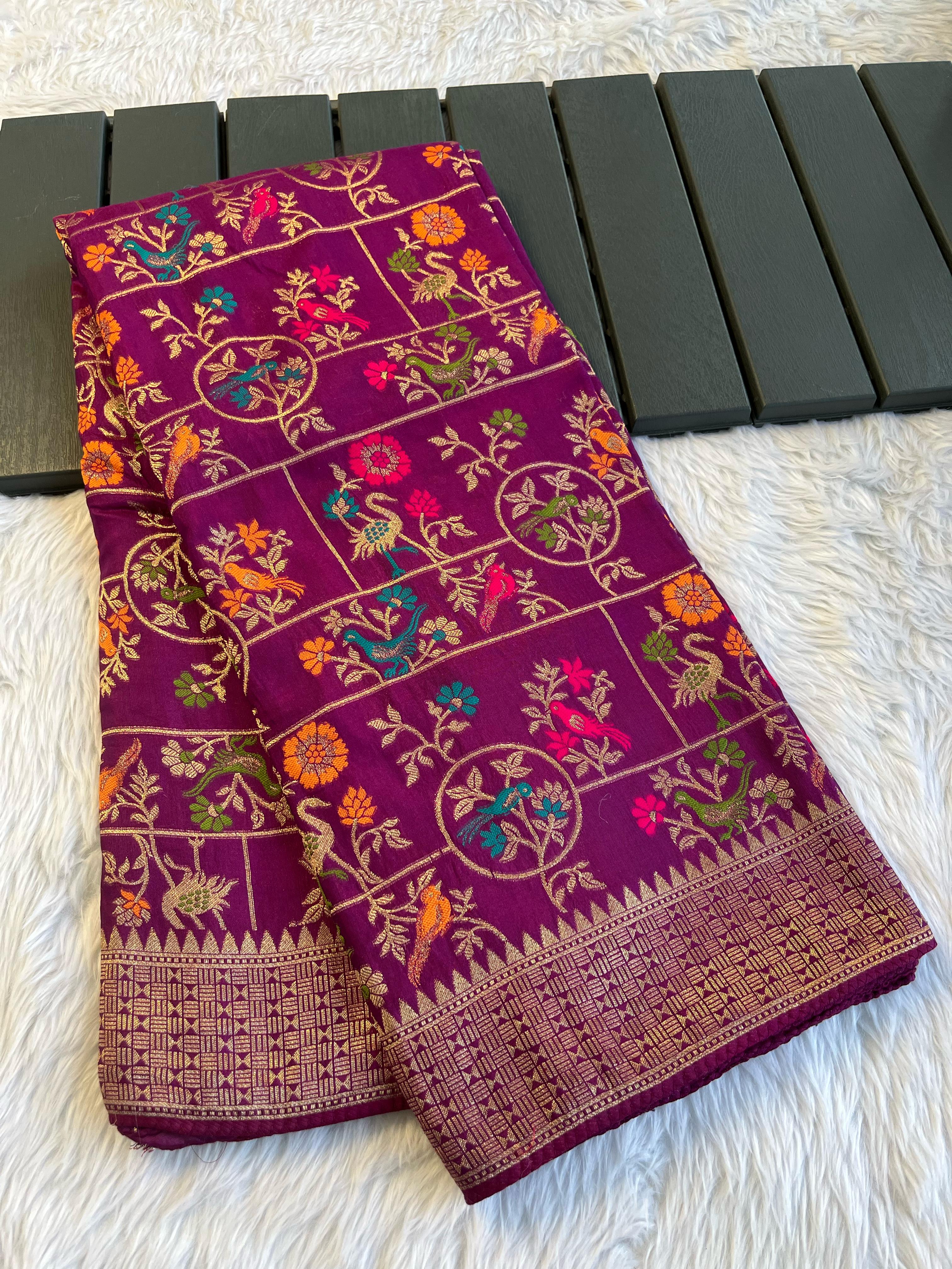Soft munga tussar silk sarees - Eshana Collections