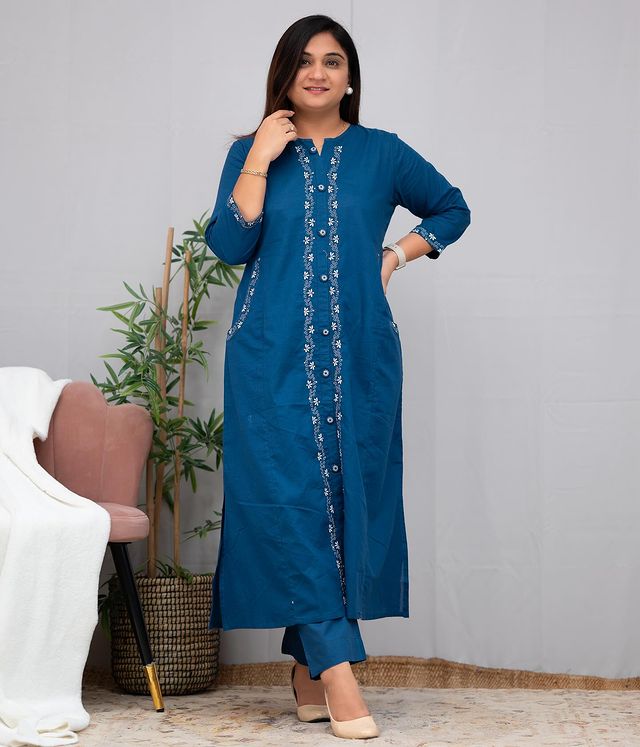 Co- ord sets with embroidery - Eshana Collections