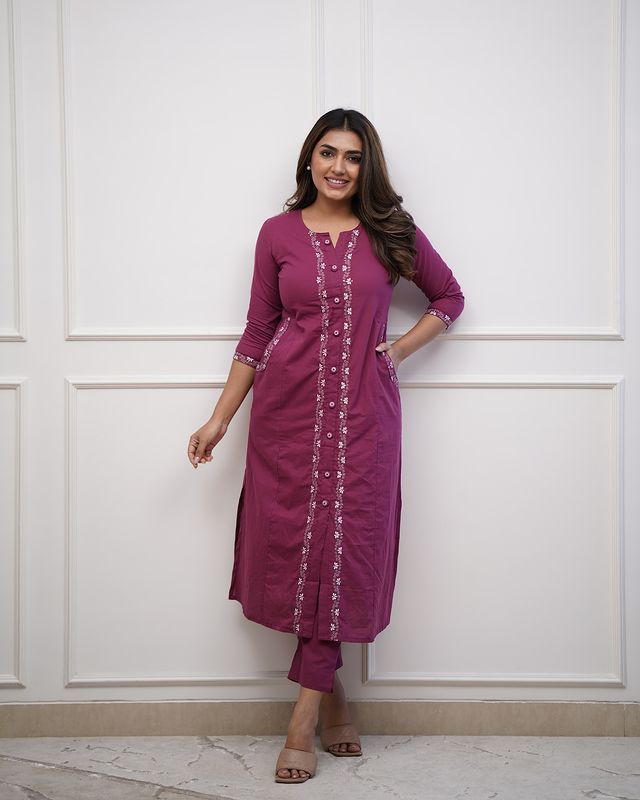 Co- ord sets with embroidery - Eshana Collections