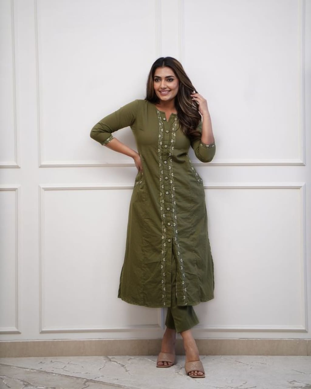 Co- ord sets with embroidery - Eshana Collections