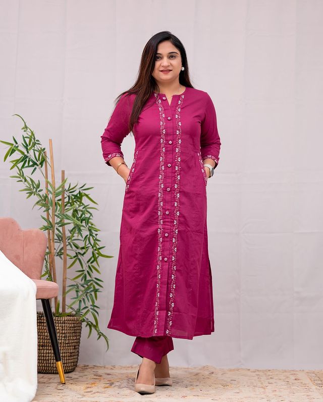 Co- ord sets with embroidery - Eshana Collections
