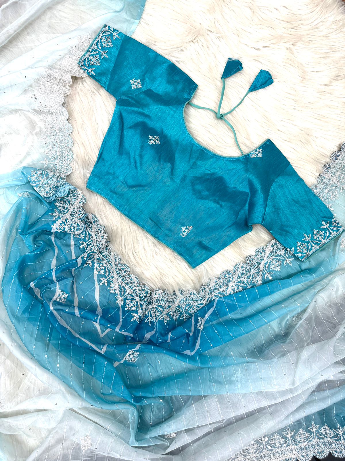 Organza Saree - Eshana Collections