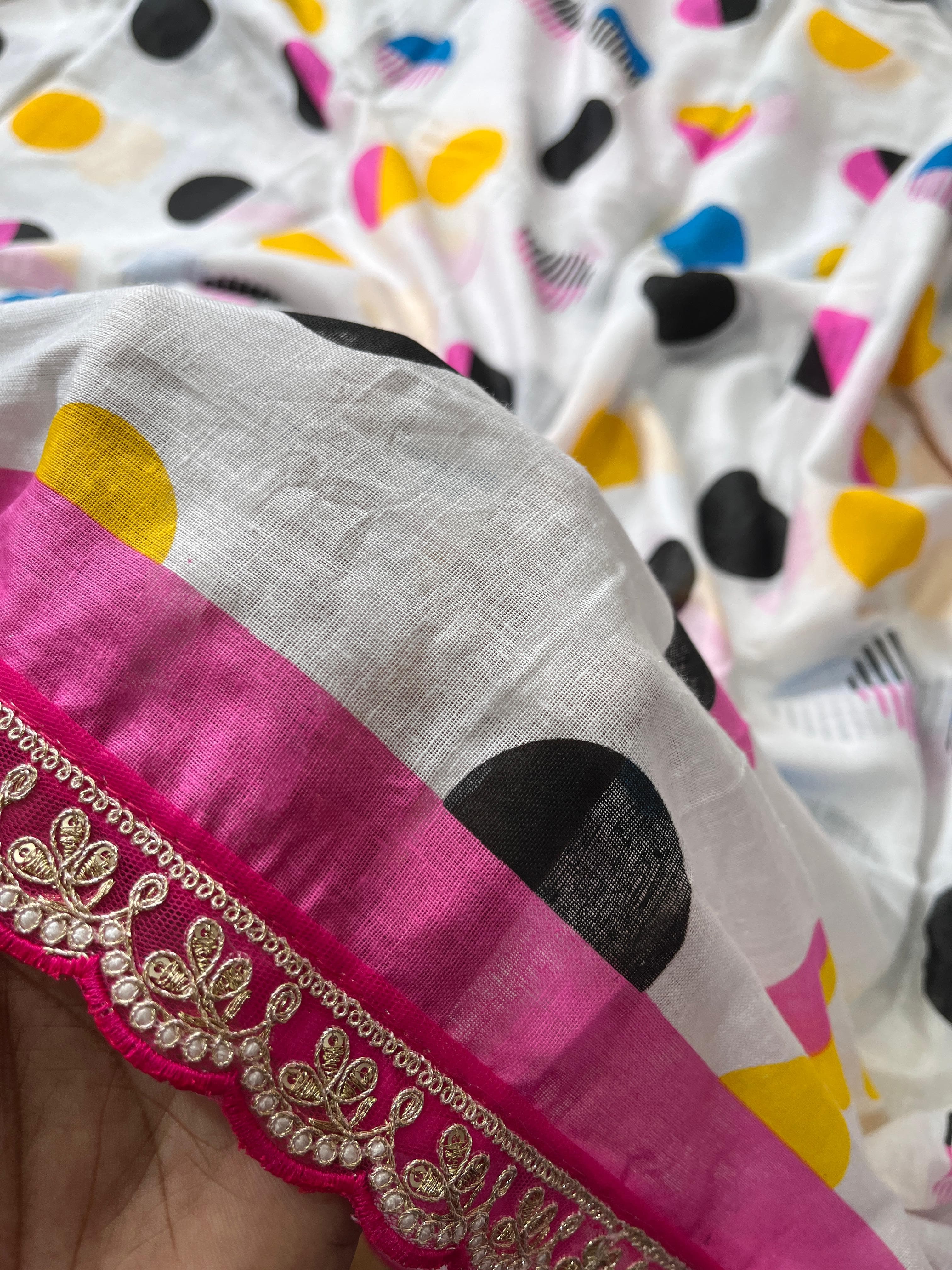 Mul-Mul Cotton Sarees - Eshana Collections