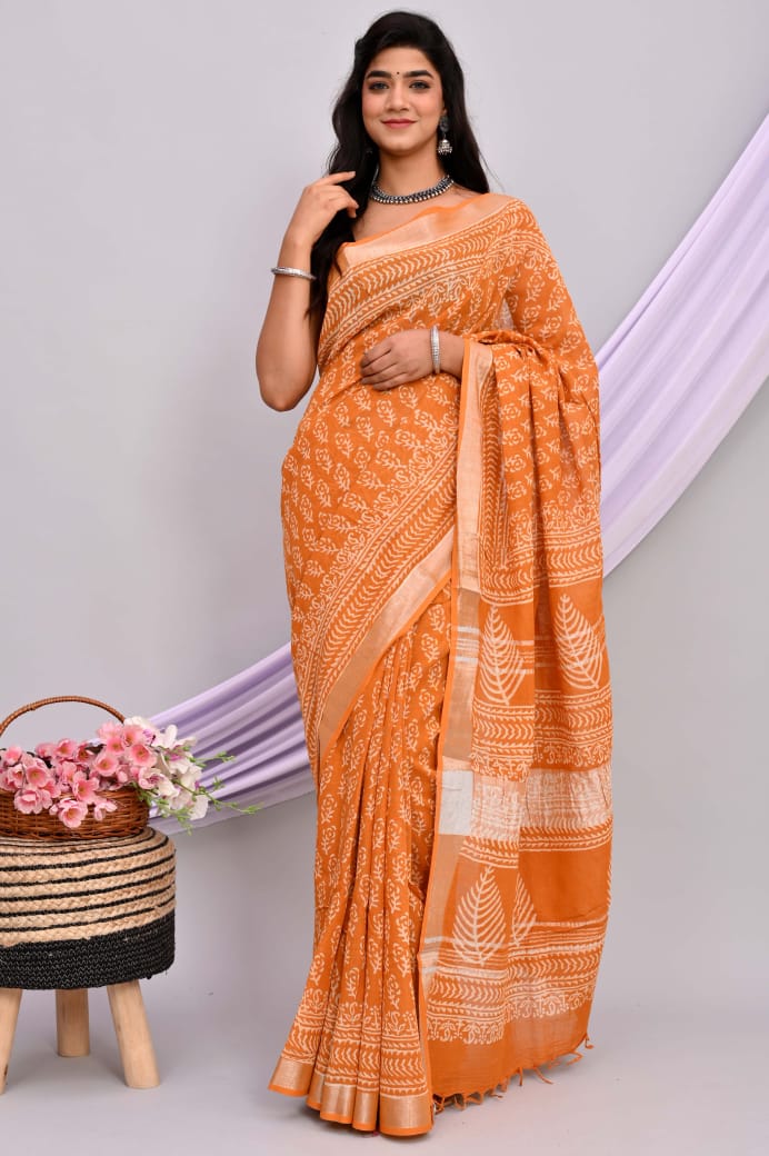 Linen Cotton Sarees - Eshana Collections
