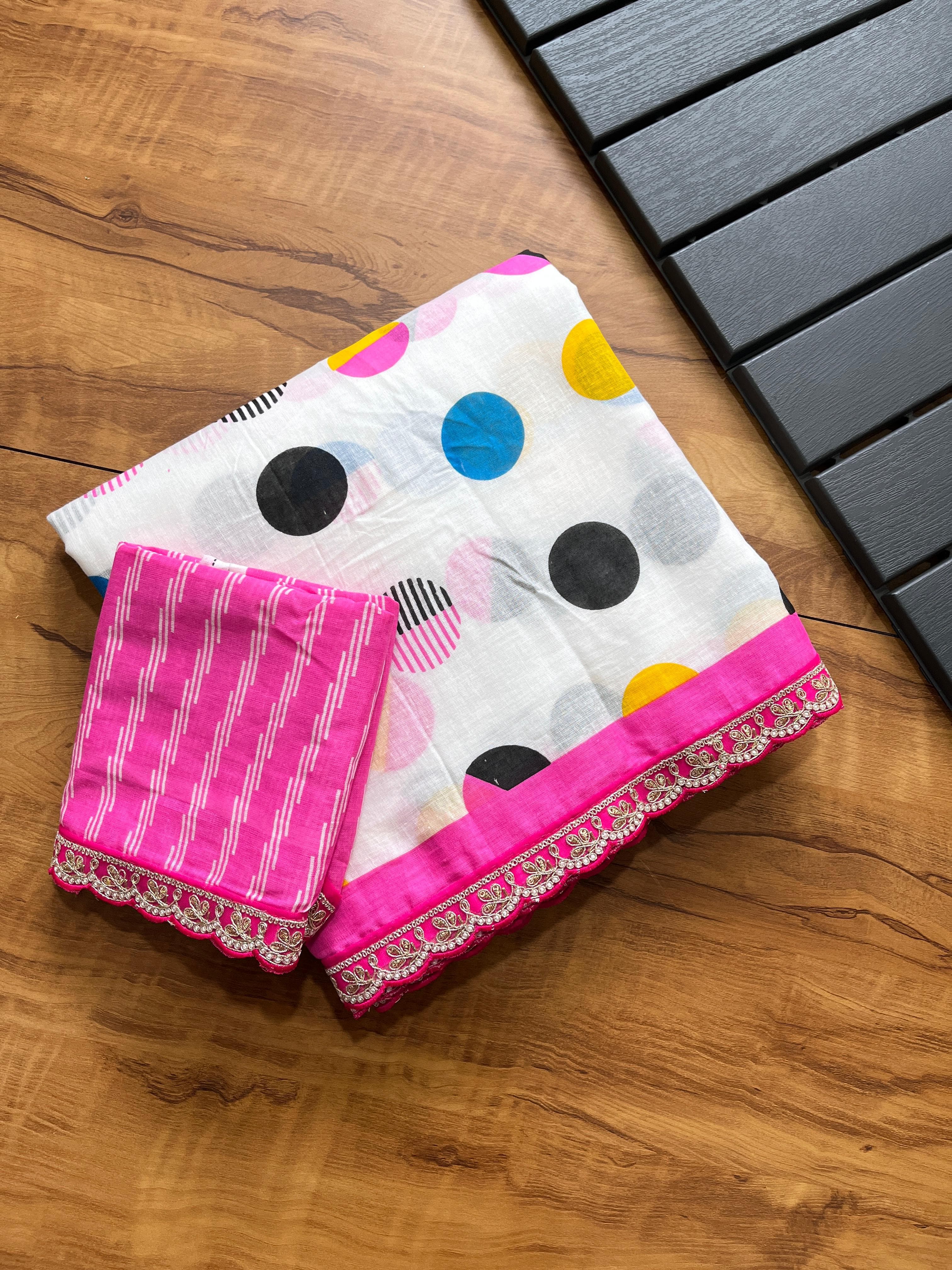 Mul-Mul Cotton Sarees - Eshana Collections