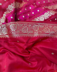 Pink Banarasi Rangkat Saree | Bridal & Festive Wear - Eshana Collections