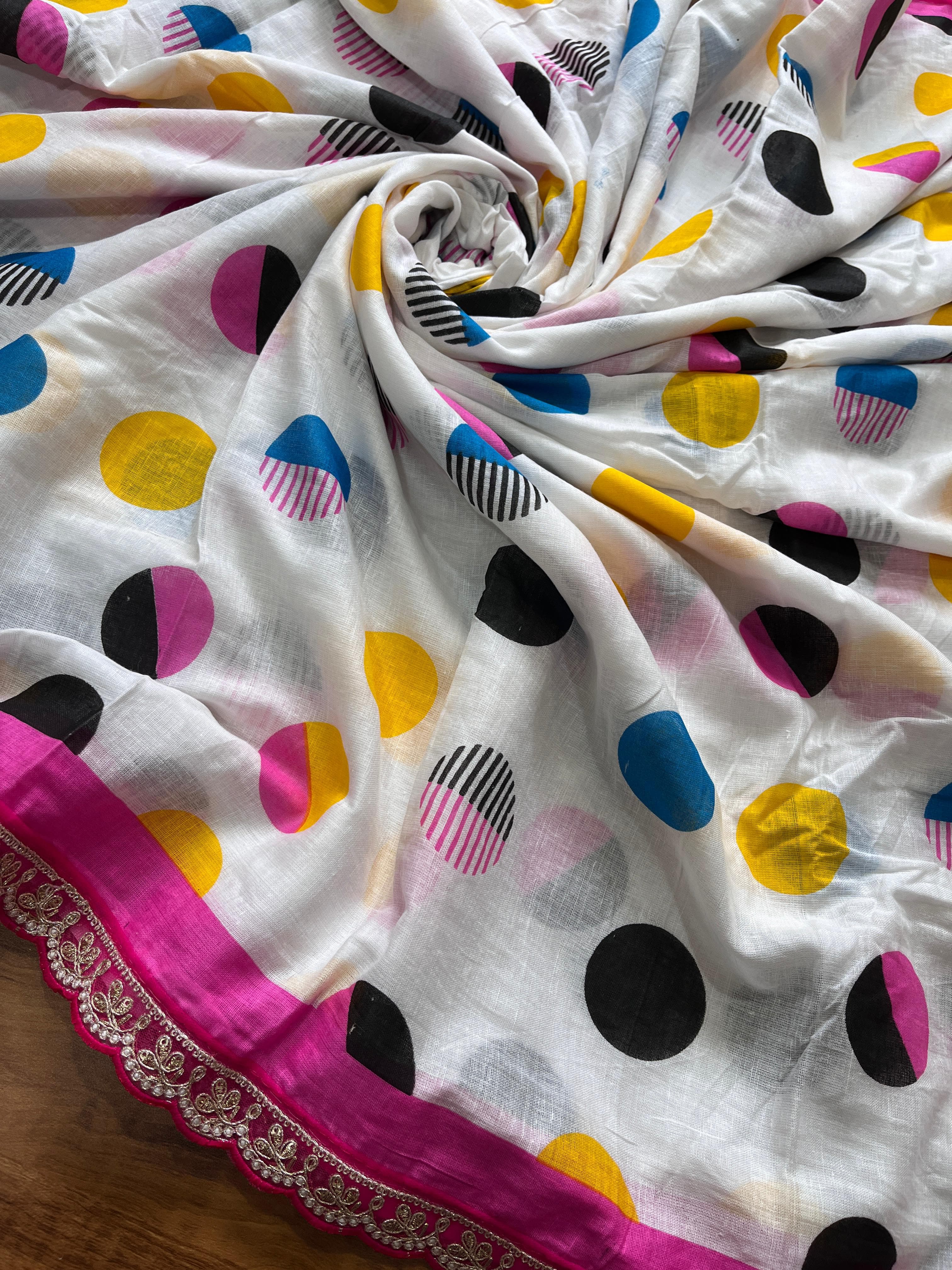 Mul-Mul Cotton Sarees - Eshana Collections