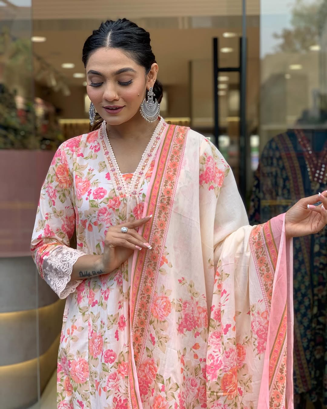 Anarkali suits with dupatta - Eshana Collections