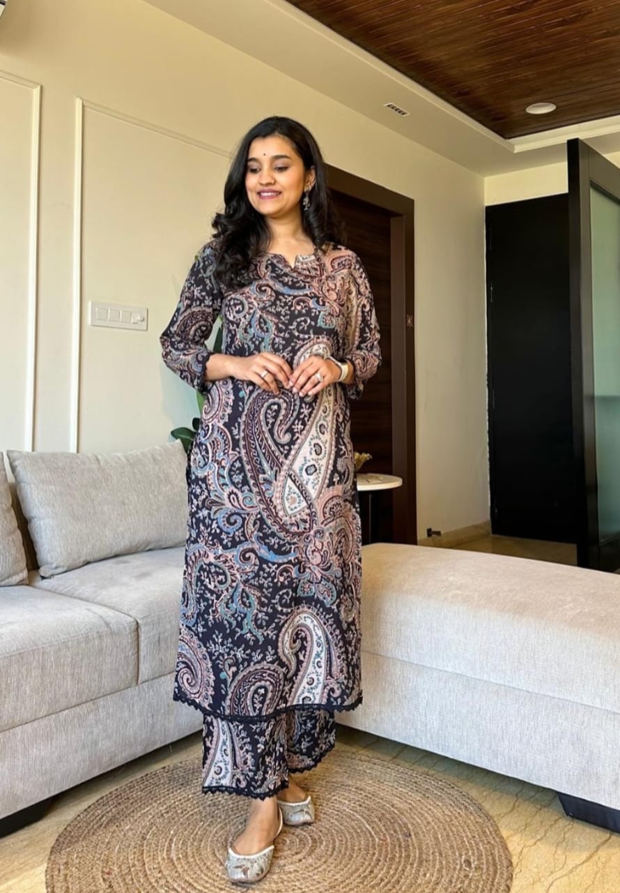 Co-ord sets/ kurti palazzo set - Eshana Collections