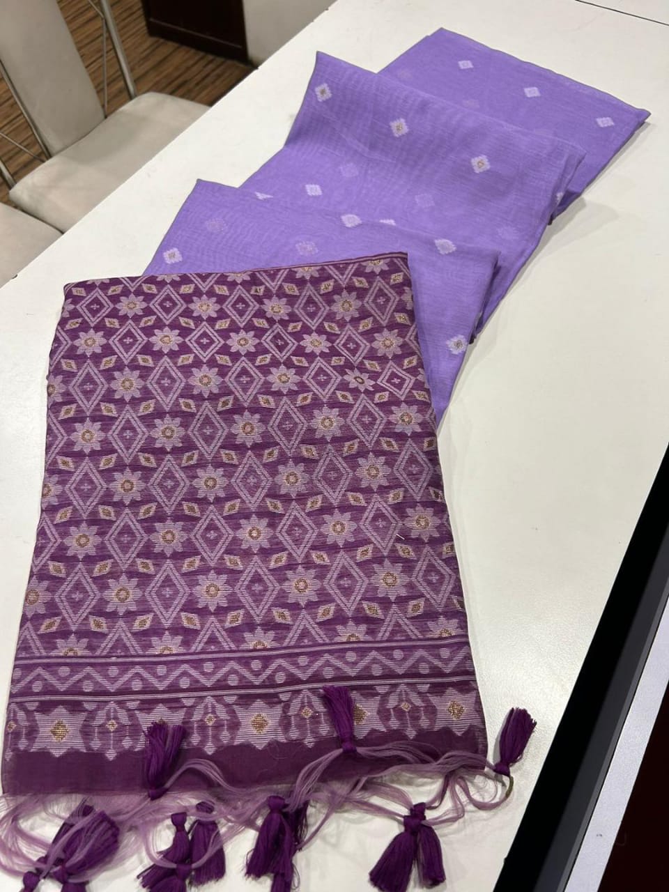 Soft Munga Cotton sarees - Eshana Collections