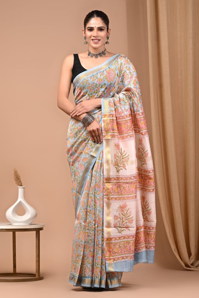 Maheshwari silk saree - Eshana Collections