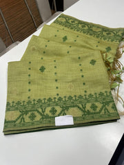 PURE SOFT JAMDANI MUNGA COTTON SAREE - Eshana Collections