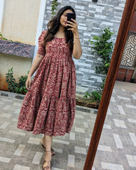 Simple anarkali kurti - Eshana Collections