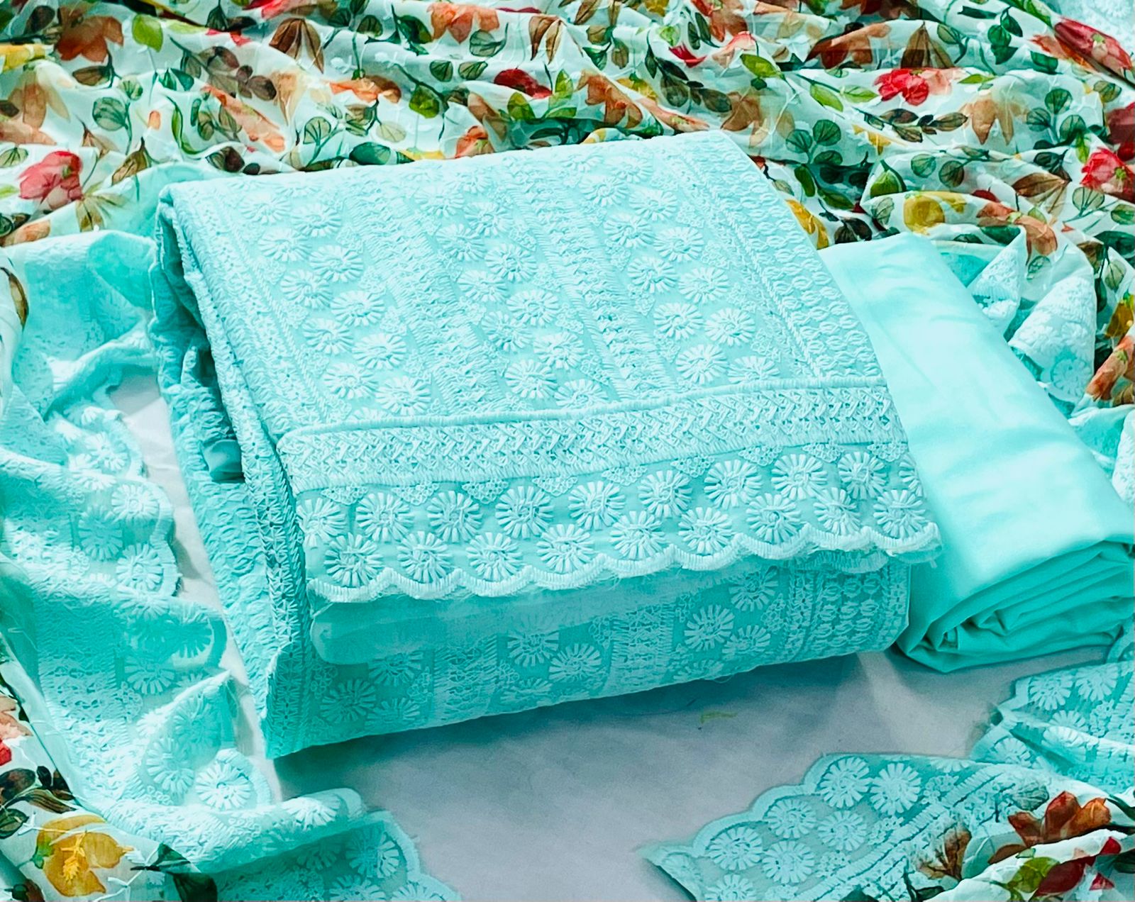 Georgette dress material/ salwar material - Eshana Collections