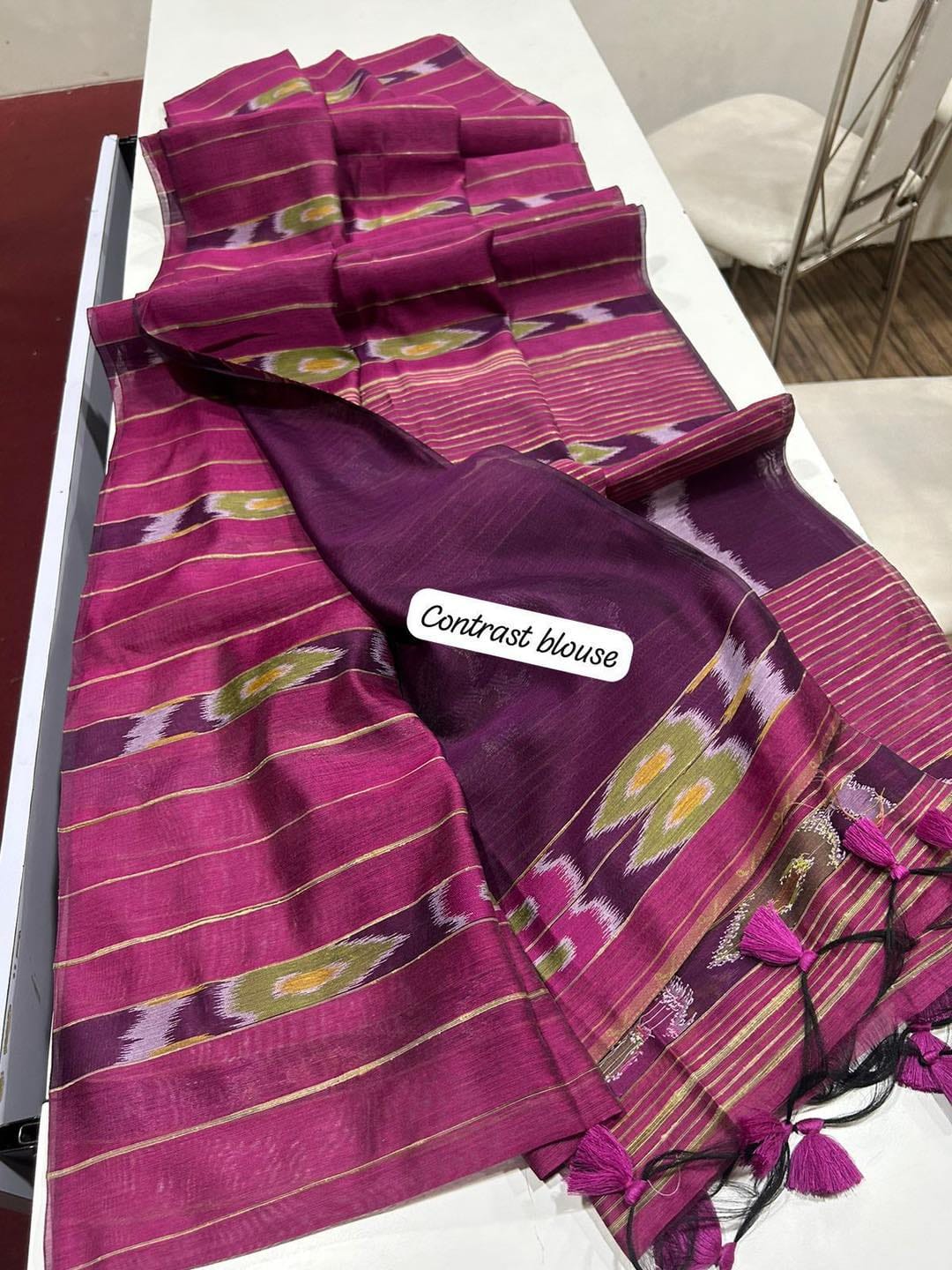 Ikkat cotton sarees - Eshana Collections