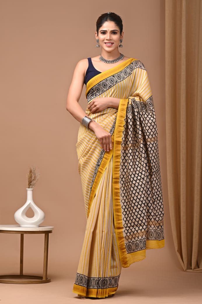 Maheshwari silk saree - Eshana Collections