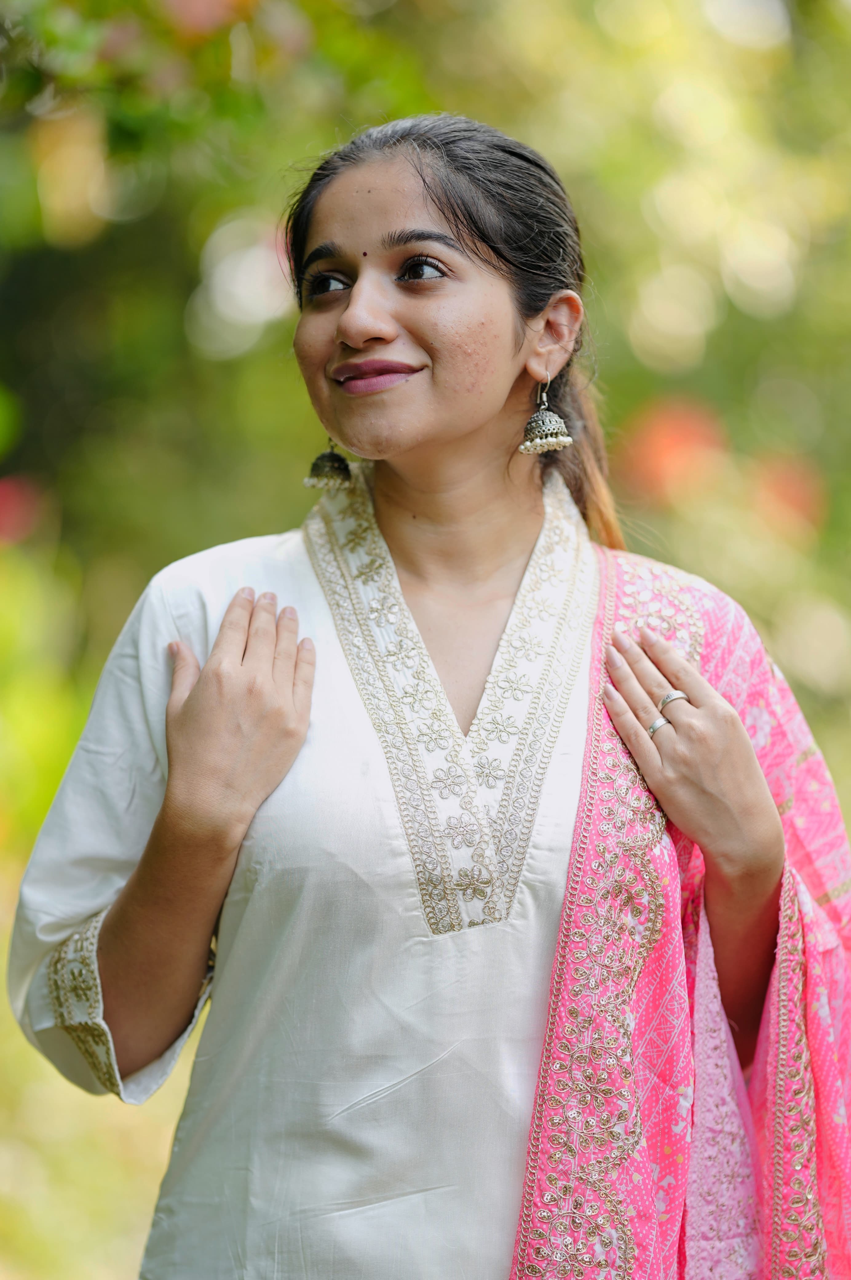 White salwar set - Eshana Collections