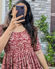 Simple anarkali kurti - Eshana Collections
