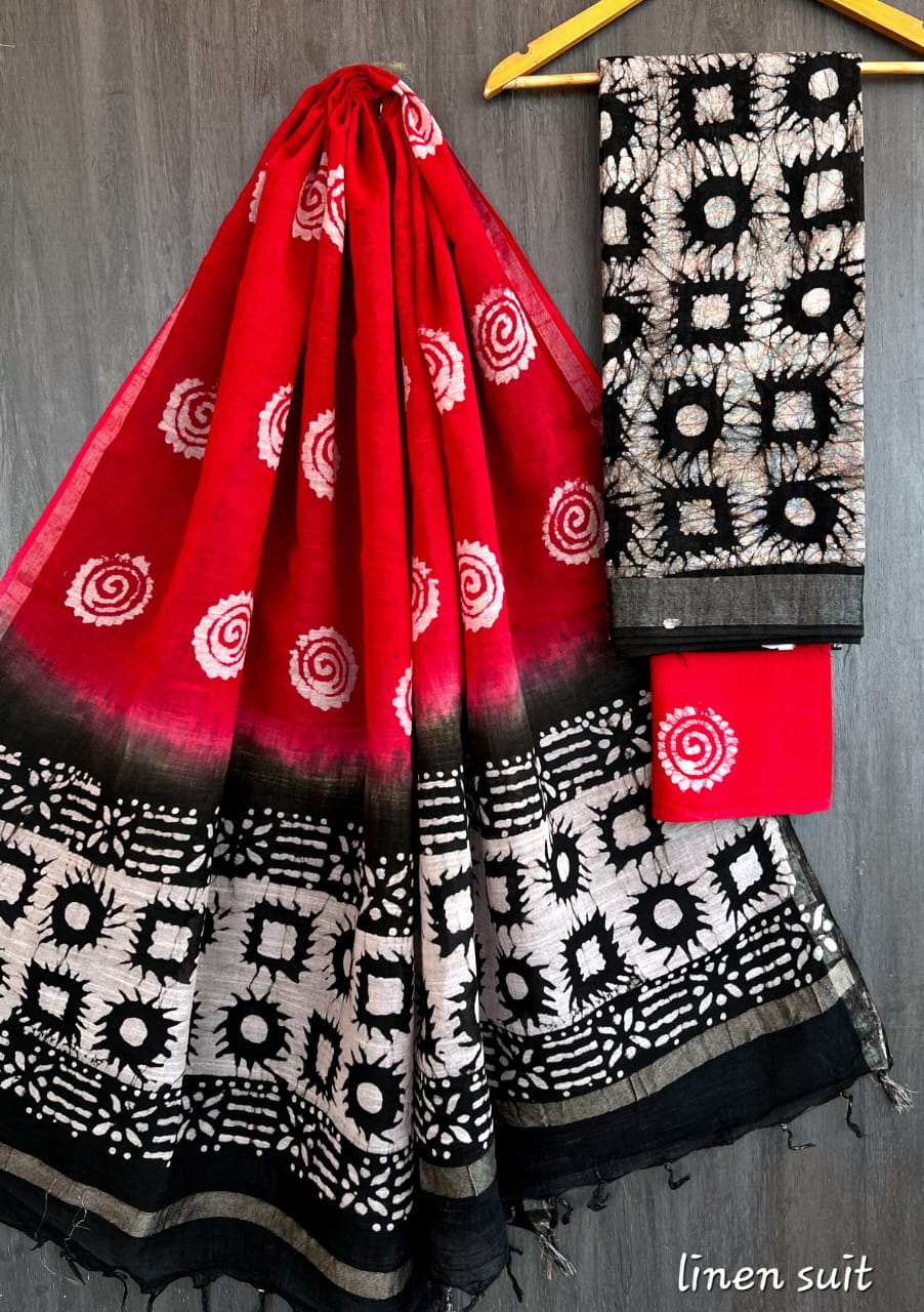 Pure linen salwar material - Eshana Collections