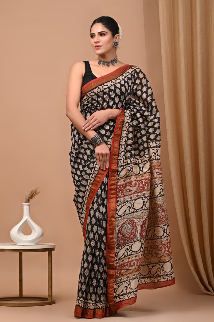 Maheshwari silk saree - Eshana Collections