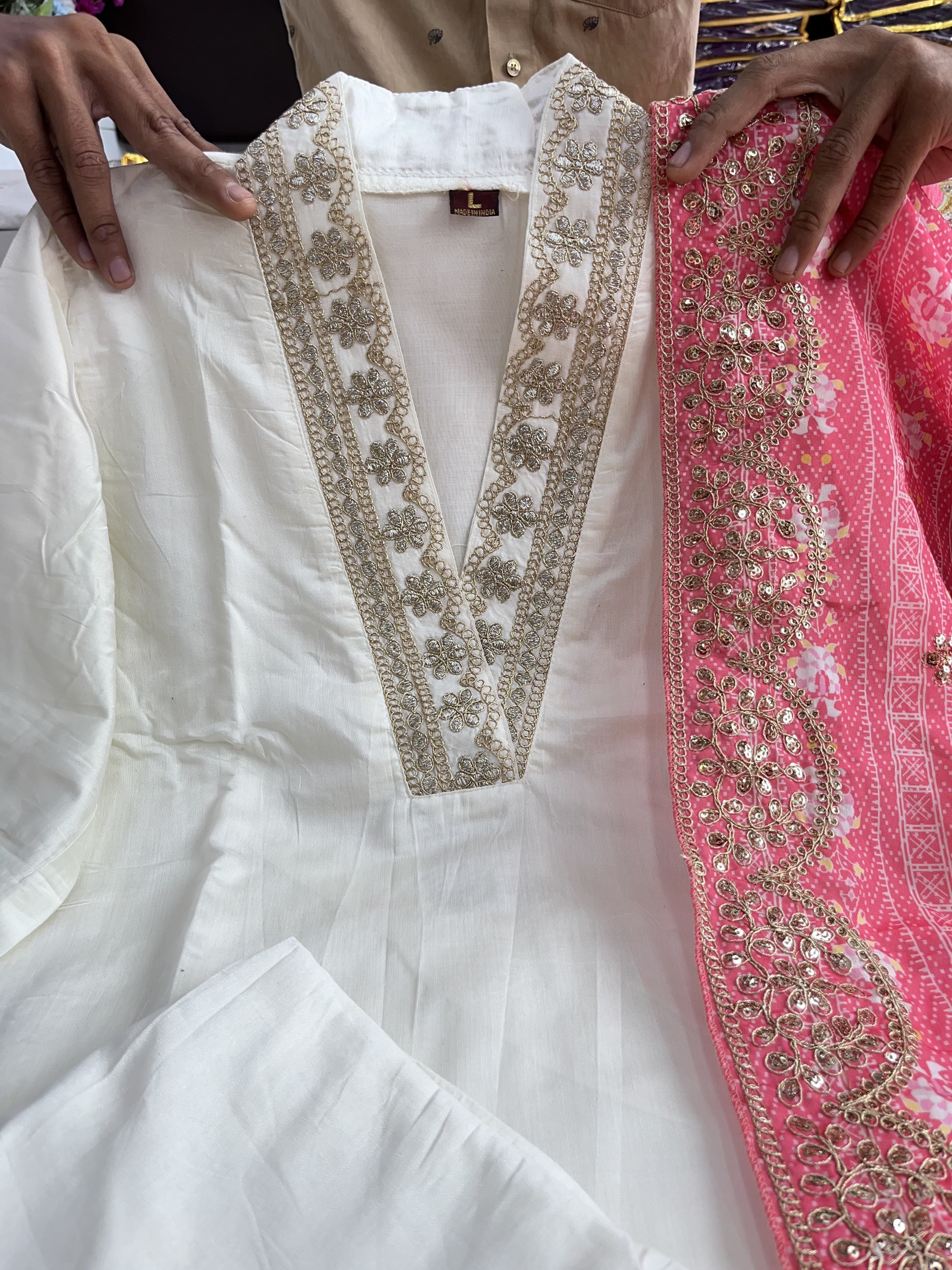 White salwar set - Eshana Collections
