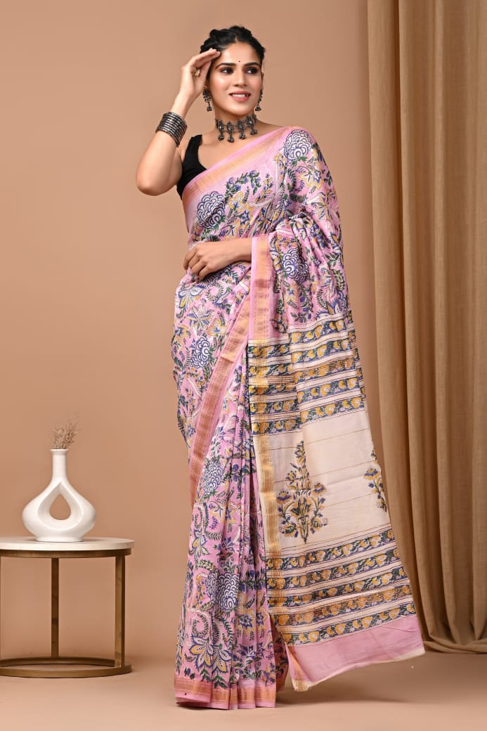 Maheshwari silk saree - Eshana Collections