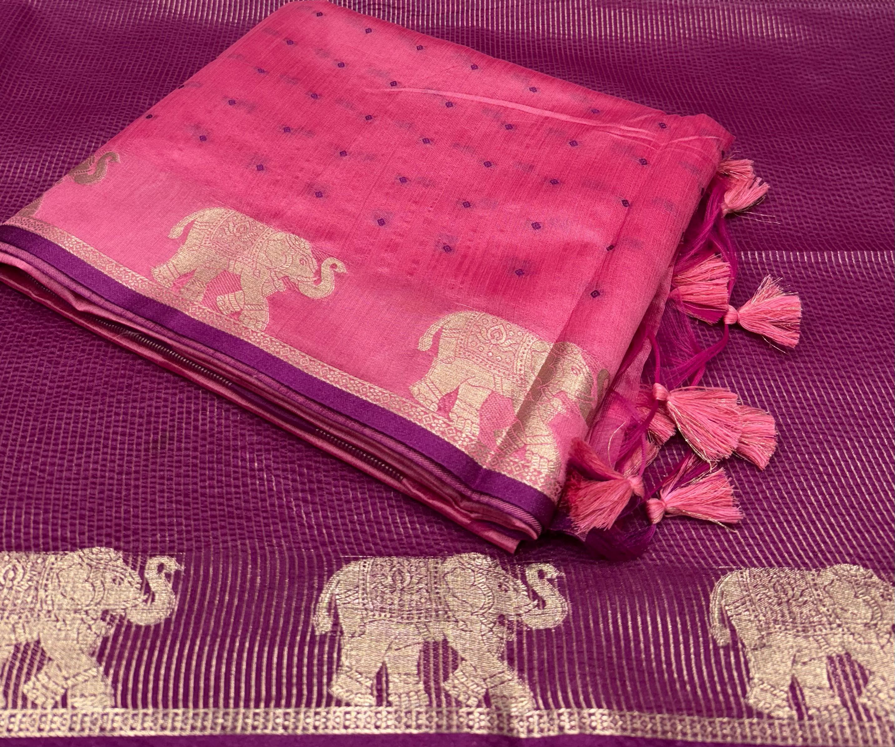 Bandhani silk sarees - Eshana Collections