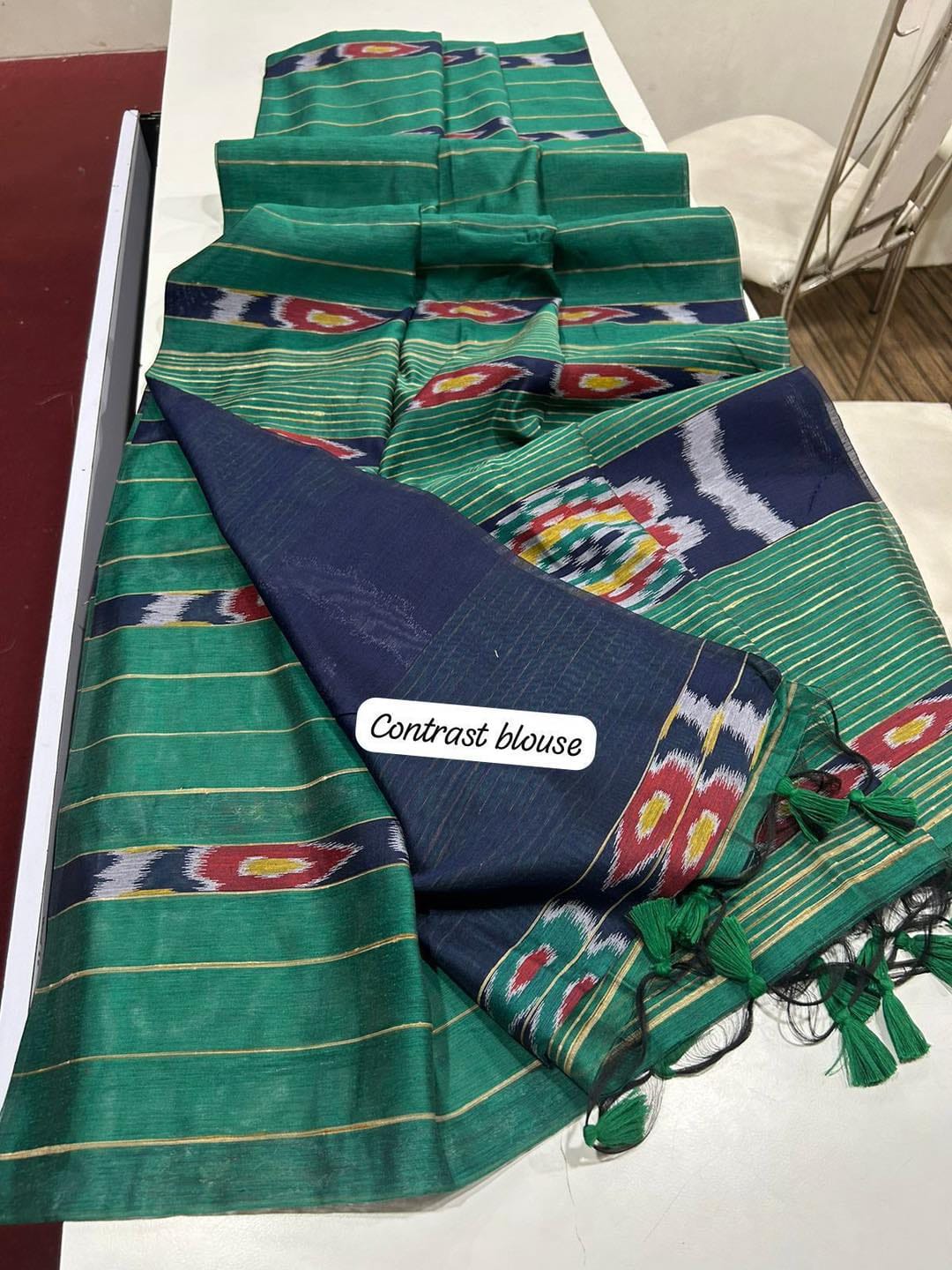Ikkat cotton sarees - Eshana Collections